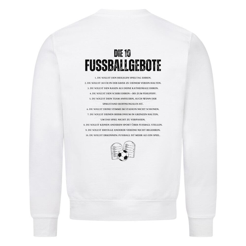 10 Fussballgebote - Unisex Sweatshirt-Fanspirit