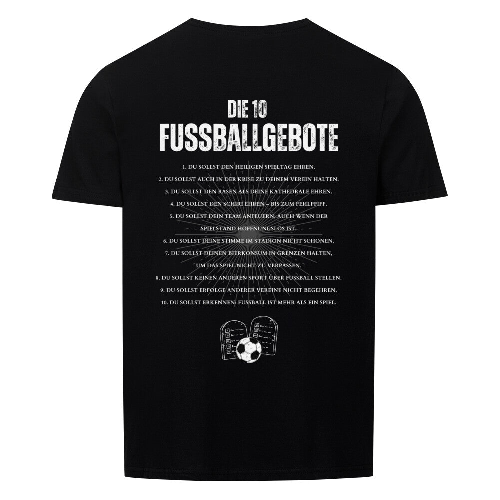 10 Fussballgebote - Unisex T-Shirt-Fanspirit